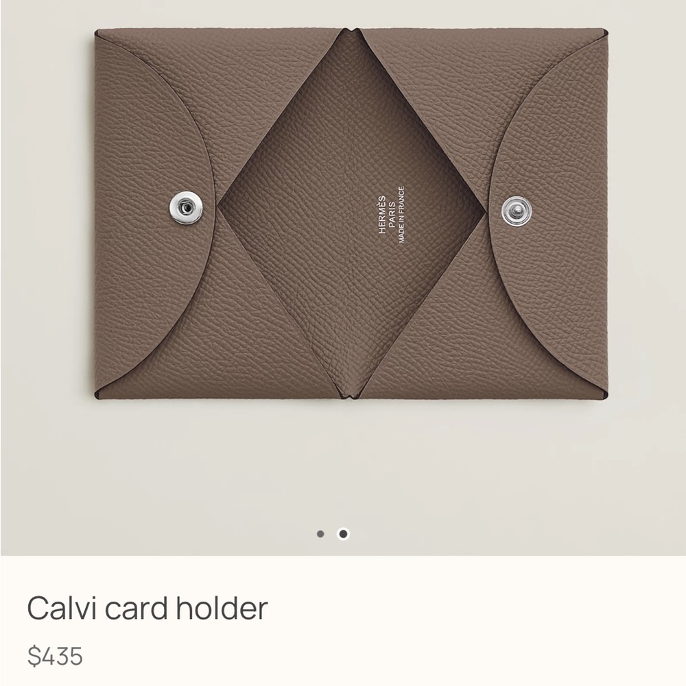 Hermès Taupe card holder - Picture 2 of 8